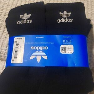 Mens Addias Crew Socks 6 pair
